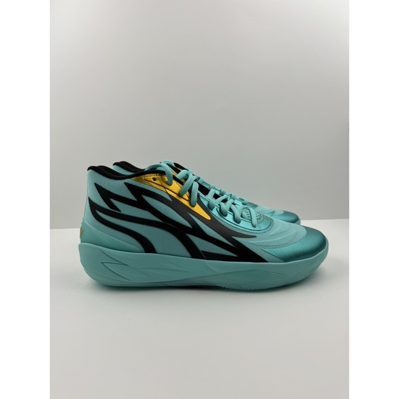 Puma Other - NEW PUMA MELO MB.02 ELEKTRO AQUA HONEYCOMB CHARLOTTE HORNETS Size 13 Men's